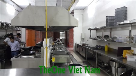 Lắp bếp inox Máy giặt sấy công nghiệp dư án lọc dầu Nghi Sơn